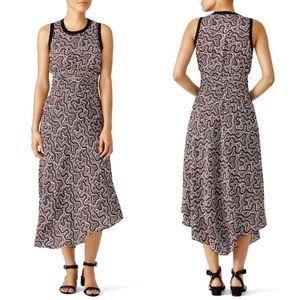 A.L.C. Sandra Silk Cutout Midi Dress Size 6